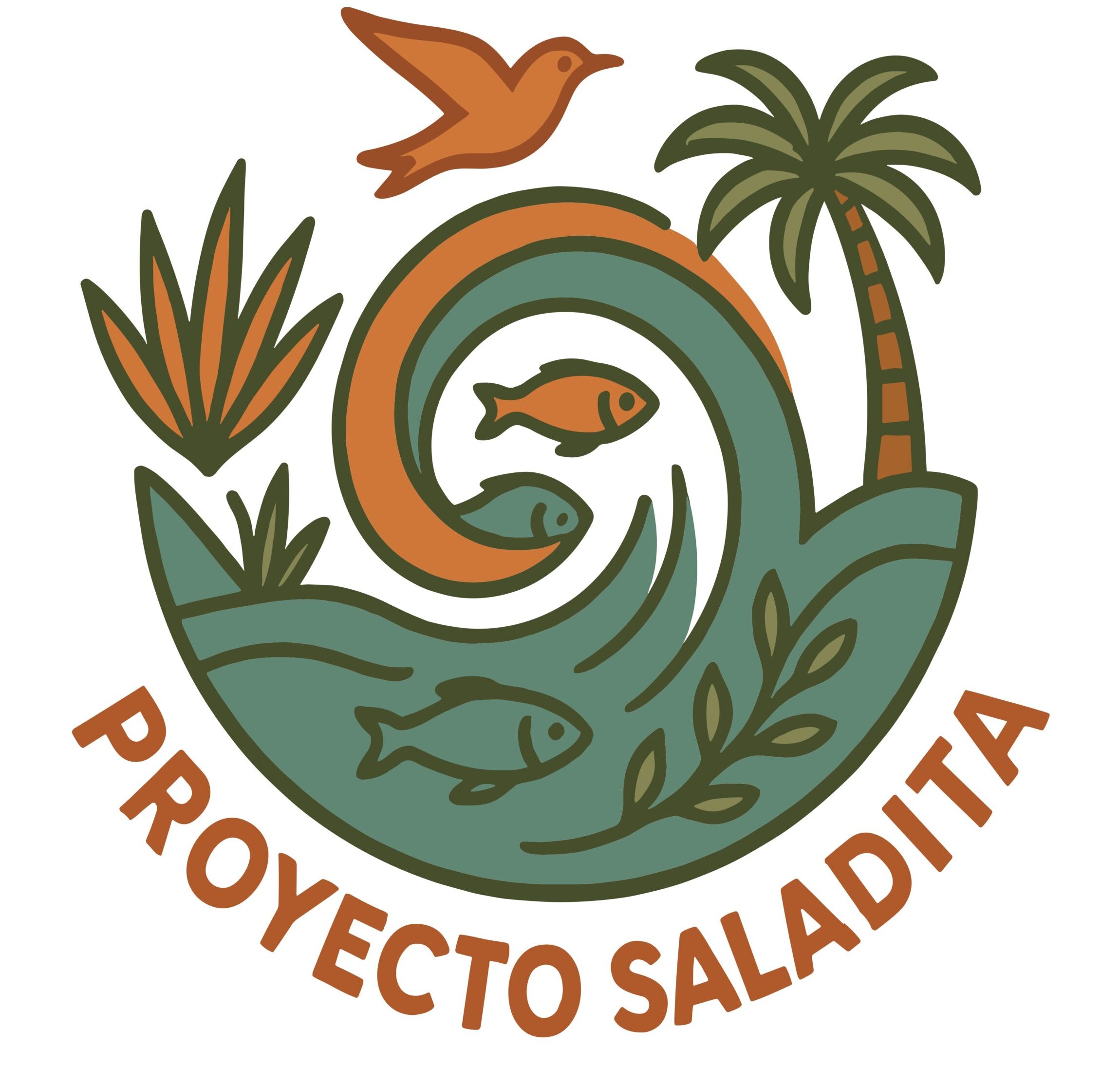 Logo de Proyecto Saladita, organización ambiental comunitaria en Playa La Saladita, México